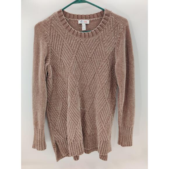 Dco Denim Company Sweater Womens Size US XS Brown Knit Long Sleeve Classic - Picture 1 of 7